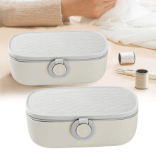 Cutie multifuncțională Yakbaofuo pentru depozitarea acelor și ațelor, set portabil de kit de cusut, compatibilă cu organizatoarele textile