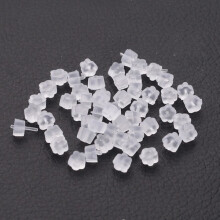 150 pack Flower-shaped earring backs, in latex