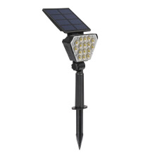 YOBOLK Solar Buitenverlichting 2-in-1 Draadloze Spotlights, Heldere Solar Lamp Lantaarn voor Tuin, Zwembad, Terras, Veranda, Loopbrug (1 stuk)
