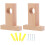 Supporti per asta per tende in legno Guangmc, staffe di supporto a soffitto (2 pezzi) 1