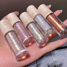 5pcs Waterproof Long Lasting Liquid Glitter Eyeshadow Set, Quick Dry Metallic Shimmer Makeup for Women Girls
