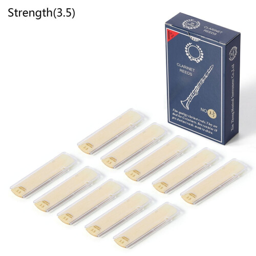 AFQH10Pcs Bb Clarinet Reeds Strength1/1,5/2/2,5/3/3,5 Ξύλινα εξαρτήματα οργάνων πνευστών