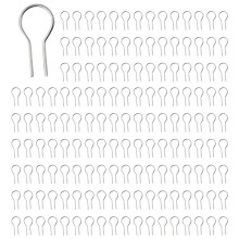 200 Agulhas de Queima em Formato de R para Forno, Fusão de Vidro e Cerâmica, para Fazer Pingentes e Ornamentos Artesanais (0,55 x 1,2 cm)
