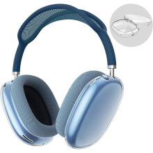 Custodia protettiva compatibile con le cuffie AirPods Max, in morbido TPU trasparente antigraffio, per AirPods Max.