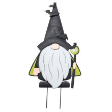 Décoration de jardin en métal pour Halloween, gnome d'automne, à piquer, ornement pour terrasse ou cour