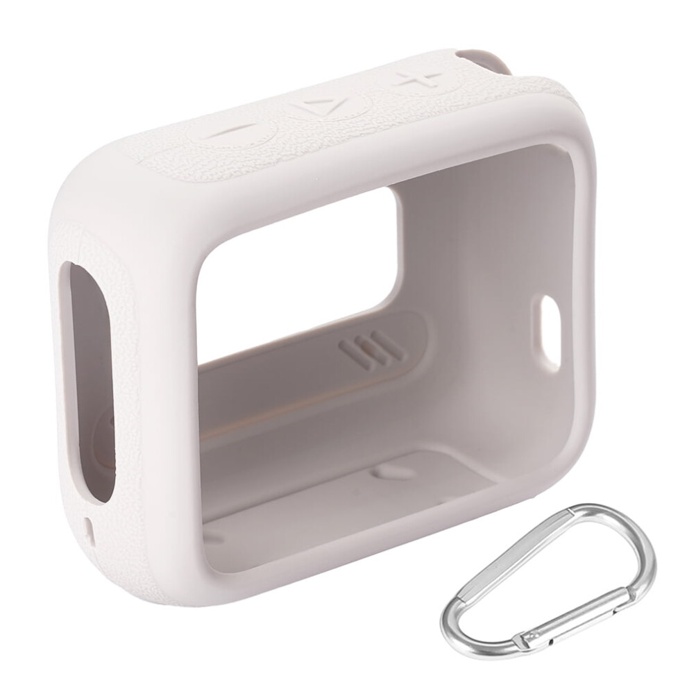 Speaker Silicone Protective Case Anti Scratch With Carabiner For Compatible With Jbl Go 4(Grey) Grey 9423501749703