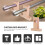 Supporti per asta per tende in legno Guangmc, staffe di supporto a soffitto (2 pezzi) 4