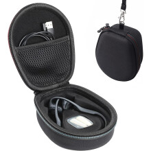 Custodia rigida compatibile con AfterShokz Trekz Air/Aeropex/Titanium Mini, AS650/AS800, nera (solo custodia)