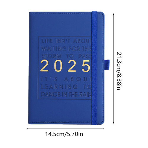 2025Large Agenda - Ημερήσιος Σχεδιαστής 365 Ημερών, Οργανωτής Προγραμματισμού με Ωριαίο 1