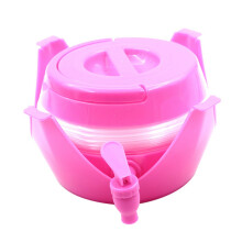Opvouwbare plastic emmer met een inhoud van 5,5 liter, ruimtebesparende waterpot voor buiten, voor in de tuin of op de camping, draagbare wateremmer