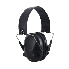 Electronic Shooting Ear Protection Muffs with Sound Pickup Noise Reduction for Military and Outdoor Use Black