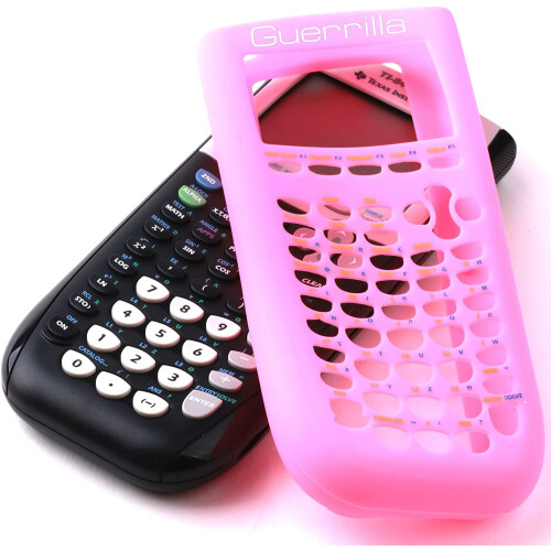 TI84PINKSC silikoneetui til Texas Instruments TI-84Plus grafregner, lyserød 2