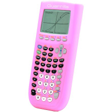 Capa de silicone TI84PINKSC para calculadora gráfica Texas Instruments TI-84Plus, rosa