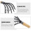Scraper Tool Clamptight Clamming Shell Digging Rake for Wood Handle Dredge with Mesh Stainless Steel 4