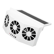 Ventilatore di scarico per auto con 3 ventole, 2400 mAh, 738,00 g, Bianco