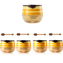 Honey Lip Balm Set, Moisturizing Honey Pot Design with Applicator for Deep Lip Hydration, 5pcs