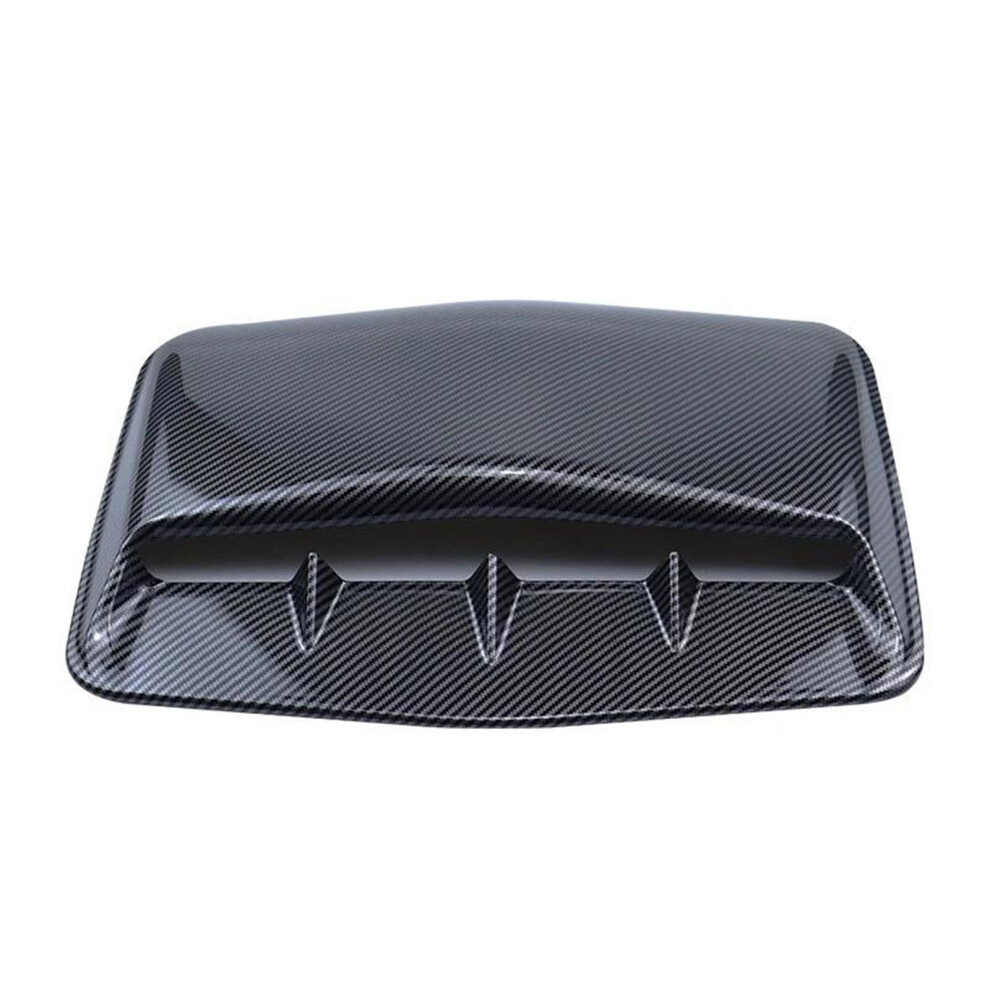 Universal Car Hood Scoop Cover Carbon Fiber Engine Hood Vent Selfadhesive Stylish Upgrade 9099447536877