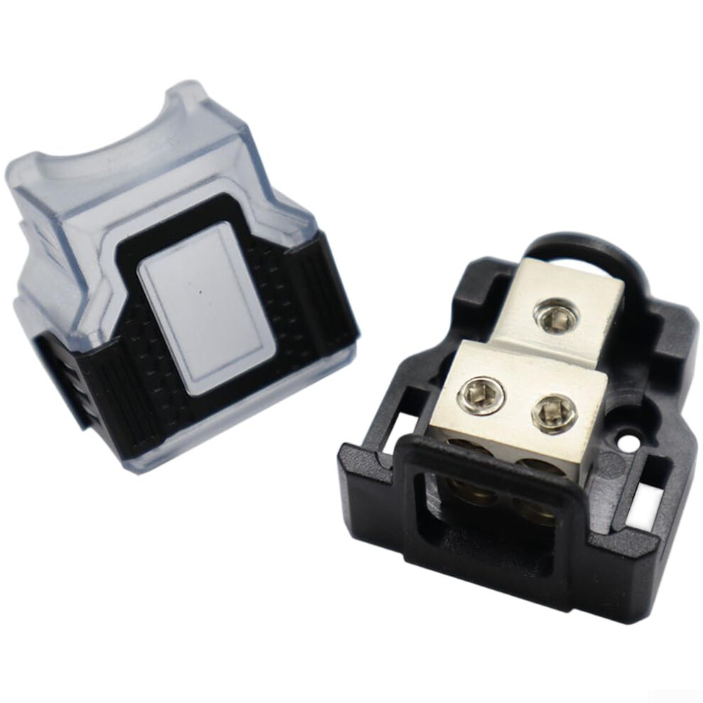 Car Audio Power Distribution Block With Automotive Fuse Holder, 04 Awg Multiport Zinc Alloy 9044945766264
