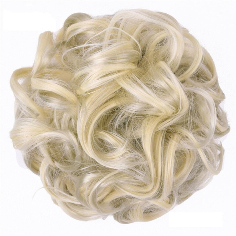 Messy Bun Hair Piece Synthetic Wavy Curly Hair Bun Extension with Natural Volume J88H613