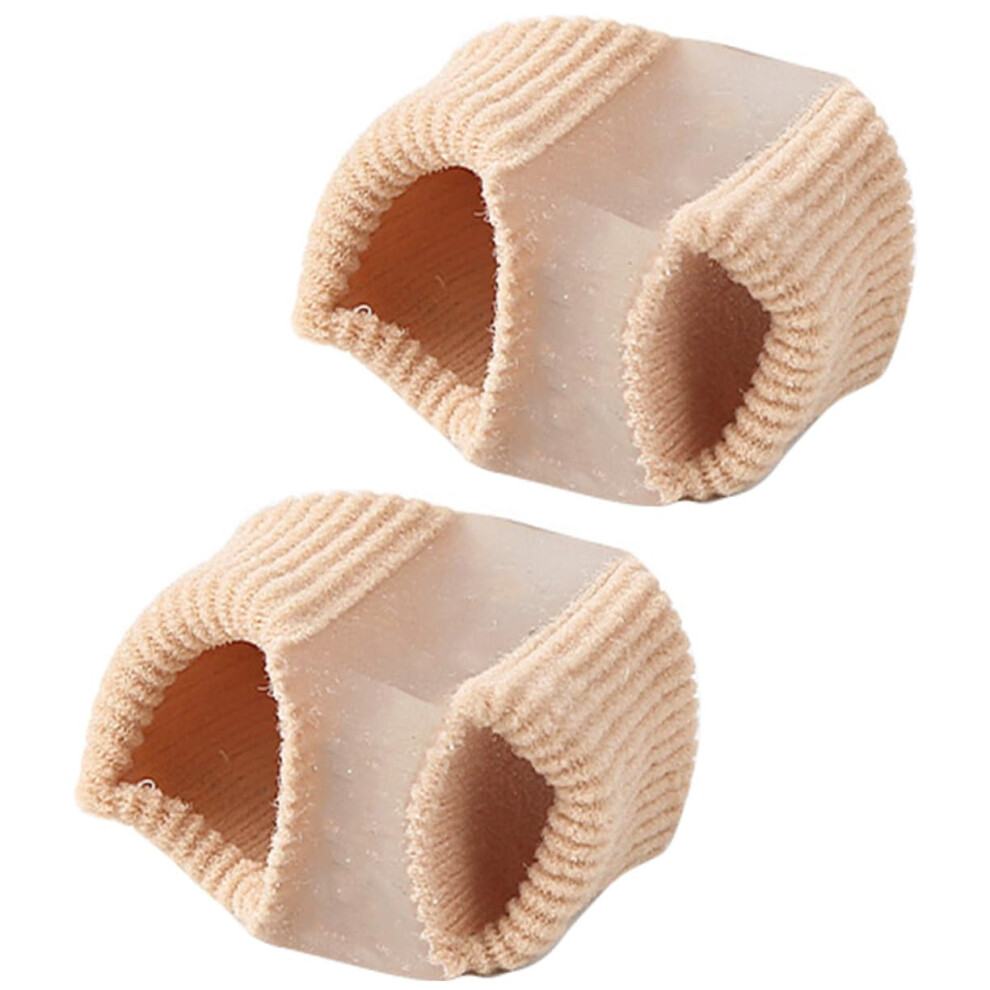 Adjustable DoubleRing Toe Separators Bunion Corrector 2pcs Reusable Spacers for Overlapping Toes