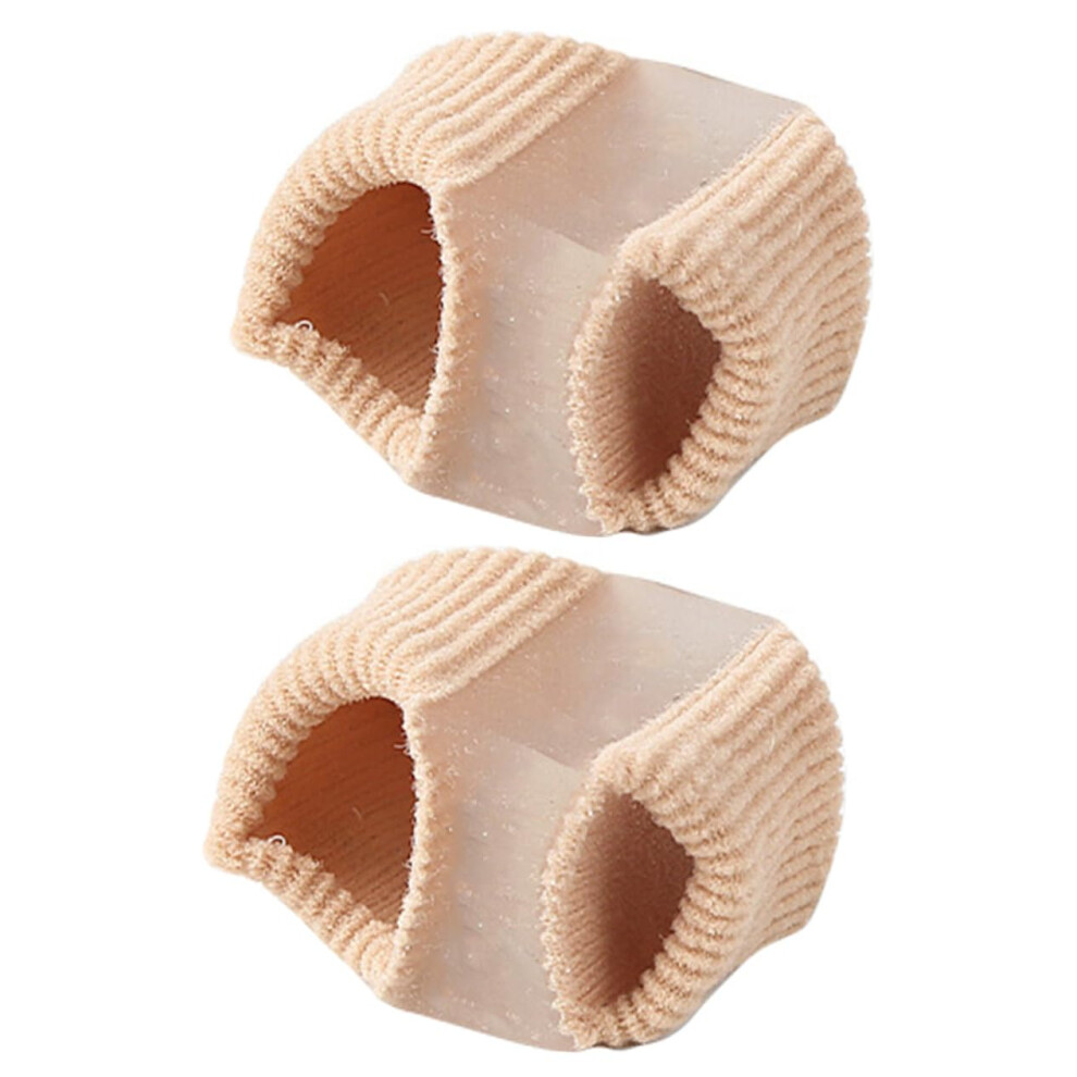 2pcs Gel Toe Separators for Overlapping Toes and Foot Pain Relief, Flexible Lightweight Design