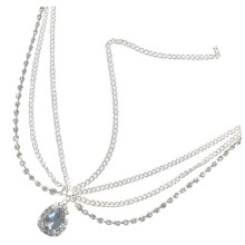 Bridal Headpiece Crystal Forehead Chain Elegant Rhinestone Hair Jewelry for Weddings and Brides