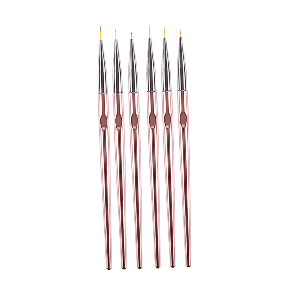 2 Sets Precision Nail Art Liner Brush and Pen Kit for Fine Line Drawing Manicure