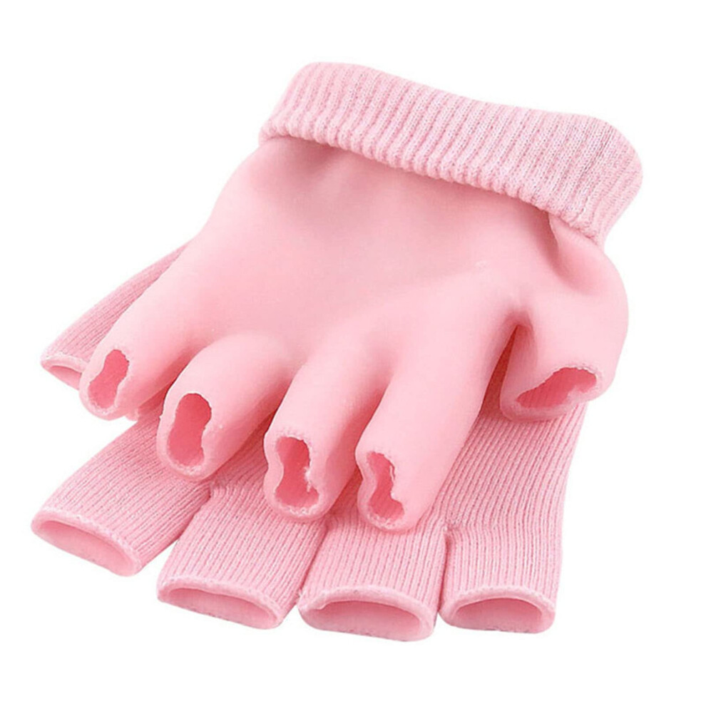 Moisturizing Gel Gloves Fingerless Design for Deep Hydration and Softening Dry Cracked Hands