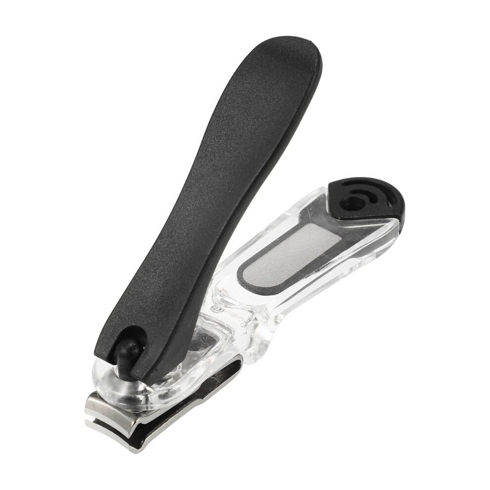 Nail Clippers Black Stainless Steel Professional Precision Trimming for Fingernails and Toenails
