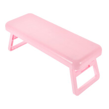 Foldable Manicure Hand Rest Cushion with Comfortable Support and NonSlip Base Pink for Salon and Home