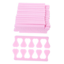 100 Pairs Heart Shaped Toe Separators for Pedicure, Smudge Nail Drying, Reusable