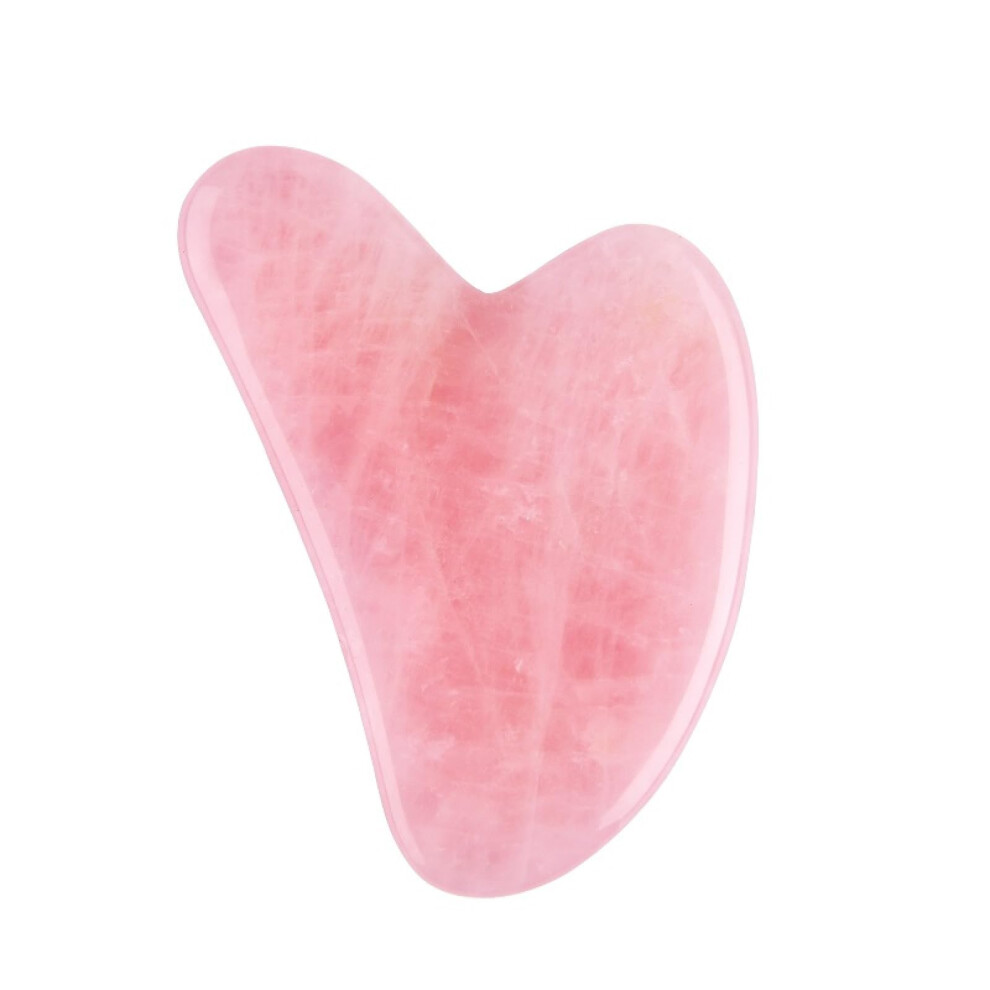 Pink/Green/Blue Natural Jade Gua Sha And Rose Quartz Facial Massager For Face Lifting And Antiwrinkle Therapy