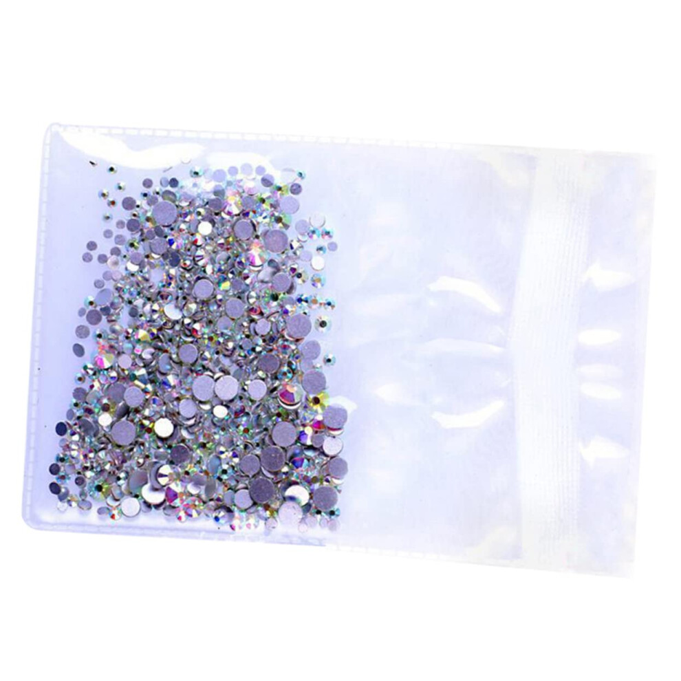 Light 1440Pcs Nail Art Rhinestones Glass Crystal Decorations For Dazzling Reflection