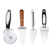 LNGOOR 4Pcs Pizza Cutter,Baking Cooking Tools Set, – Slip ergonomically shaped handle – For Home or Restaurant Use for Bread, Pastry