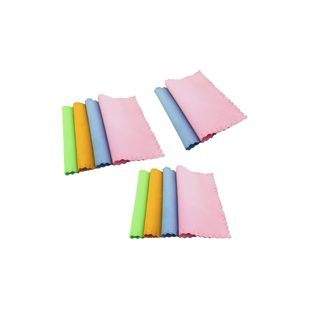 10 pcs Cleaning Cloths for Glasses Microfiber Economy Pack Sunglasses Screen Glasses Accessories