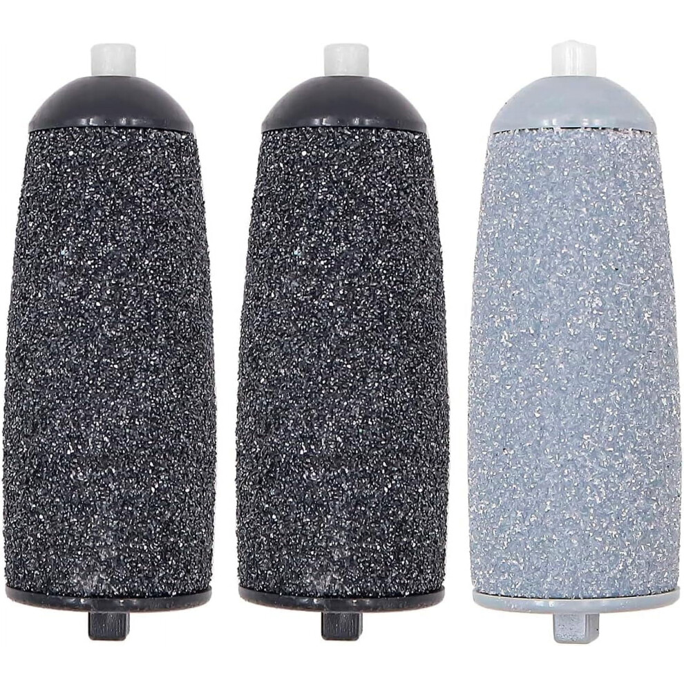 3PCS Foot File Replacement Rollers Compatible with Flawless Pedi for Electric Foot File Cracked Heels Calluses Dead Skin