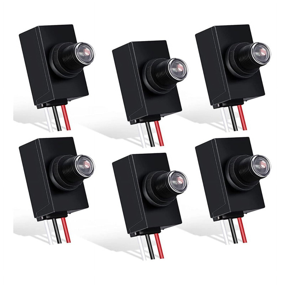 6 Packs Dusk To Dawn Sensor For Outdoor Lighting 120-277V Photoelectric Switch Photocell Light 9191629434053