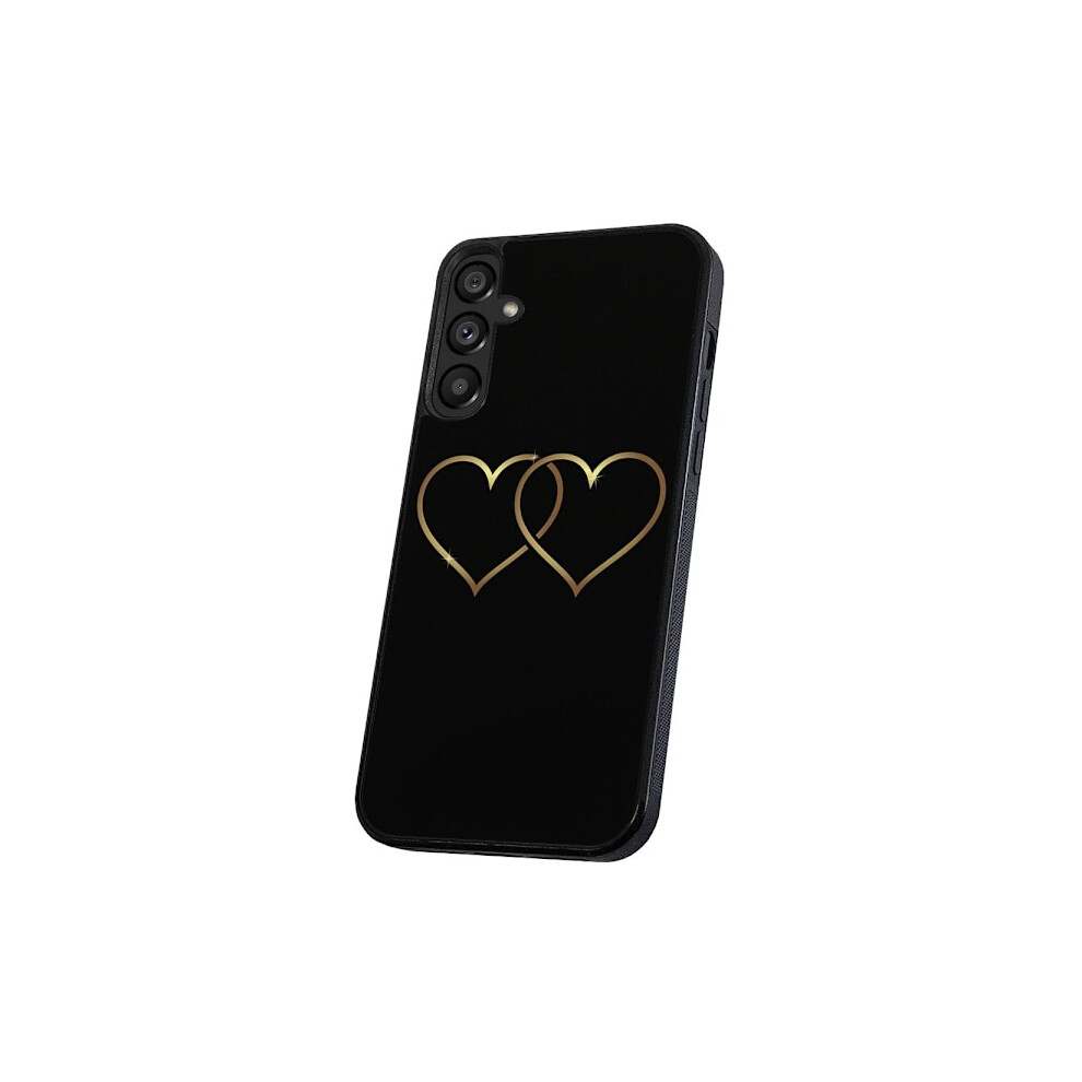 Compatible With Samsung Galaxy A34 - Cover/Mobile Cover Double Hearts 9191629435425