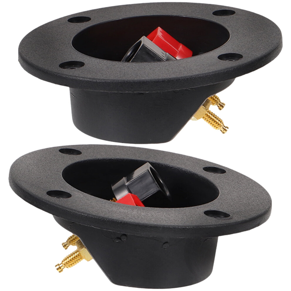 2 Pcs Sound Bar Subwoofer Terminal Speaker Terminals Audio Accessories Binding Post Connector Bass Metal 9191629435753