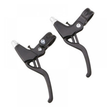 1 Pair Aluminum Alloy Bicycle Brake Levers, Compatible with 22mm Handlebars for Mountain & Racing Bikes
