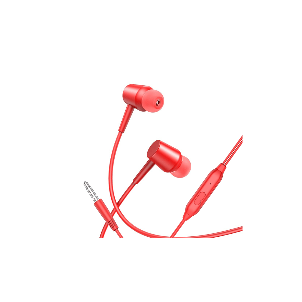 In-Ear Headphones With Microphone 3.5Mm Connector Compatible With Iphone, Compatible With Samsung Red 9191629435579