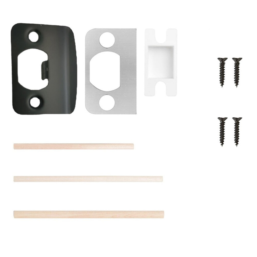 Door Lock Strike Plate With Spacer Shim Door Security Lock Repair Kits D Type 9191629435883