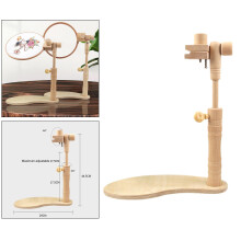 Suporte para bastidor de bordado Abbraccia, estrutura ajustável em madeira de faia, suporte giratório para costura - 29x44,5cm