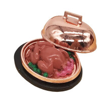 Accessori per mini tacchino, modello per bambini, cibo per bambini, pollo, 12 miniature, decorazioni, giocattoli da cucina