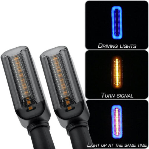 2Blinker Blinker Anzeigelampe FIRE-BLÅ FIRE-BLÅ Bernstein-Blau