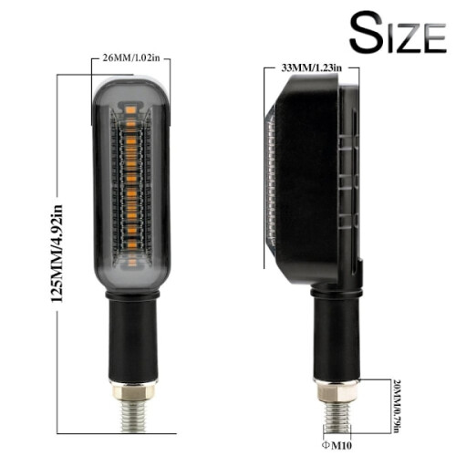 2Blinker Blinker Anzeigelampe FIRE-BLÅ FIRE-BLÅ Bernstein-Blau 1