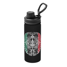Aztekisk kalender Maya isolerad vattenflaska 18 oz rostfritt stål nyhet sport vattenkokare bärbar kopp för resor utomhus gym