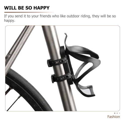 1 portavasos ajustable y práctico para bicicleta (negro) 1