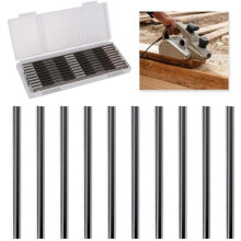 10 buc lame de rindea electrică 82 mm, compatibile cu Makita Bosch Hitachi Black & Decker Dewalt Trend Elu, pentru tâmplărie DIY