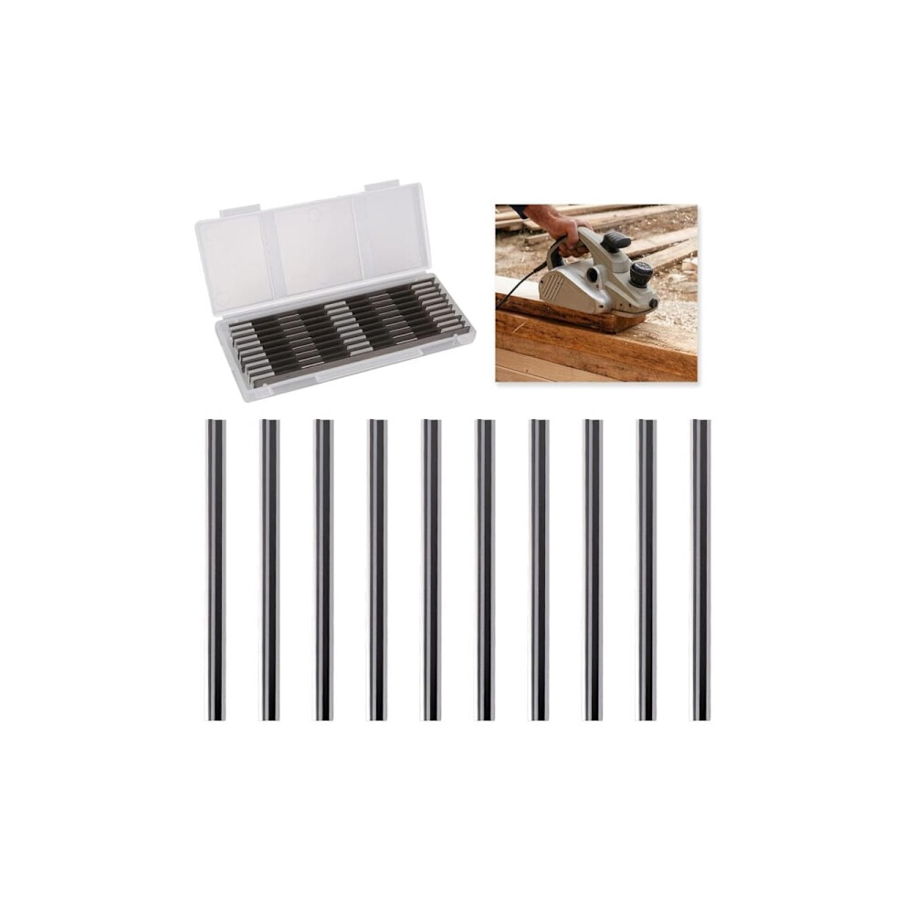 10 Pcs Electric Planer Blades 82Mm, Compatible With Makita Bosch Hitachi Black & Decker Dewalt Trend Elu, For Carpentry Diy 9191629508013